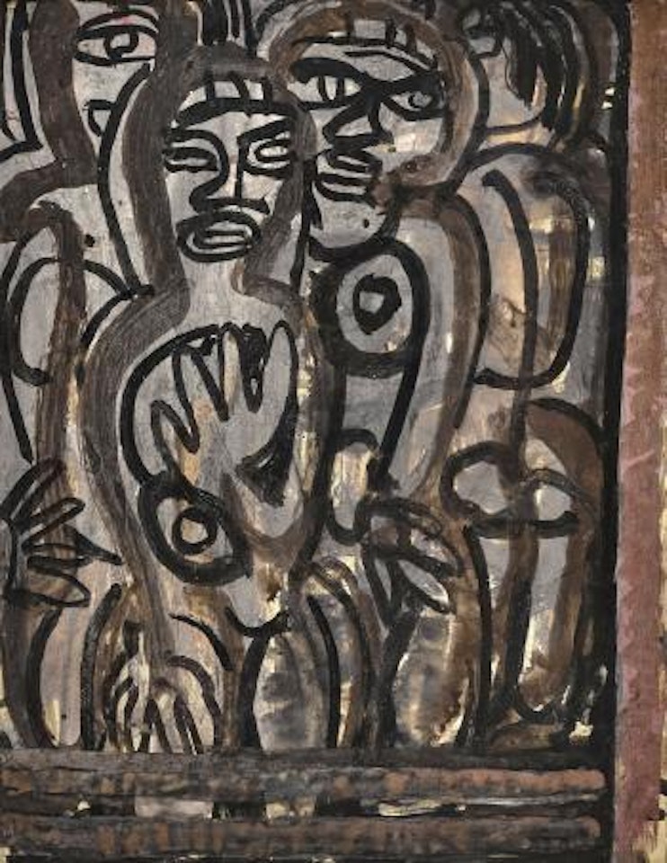 Kneeling figures by Ian Fairweather