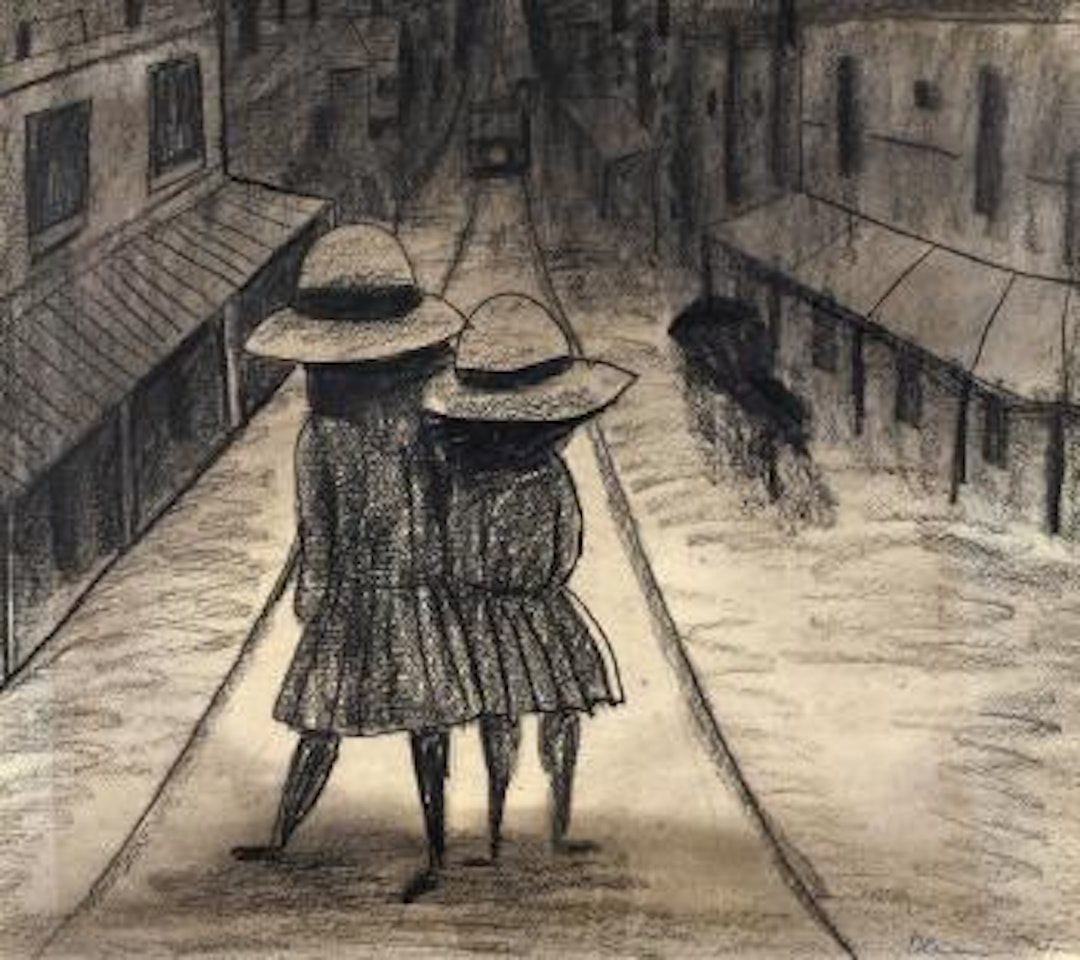 Two Schoolgirls by Charles Blackman