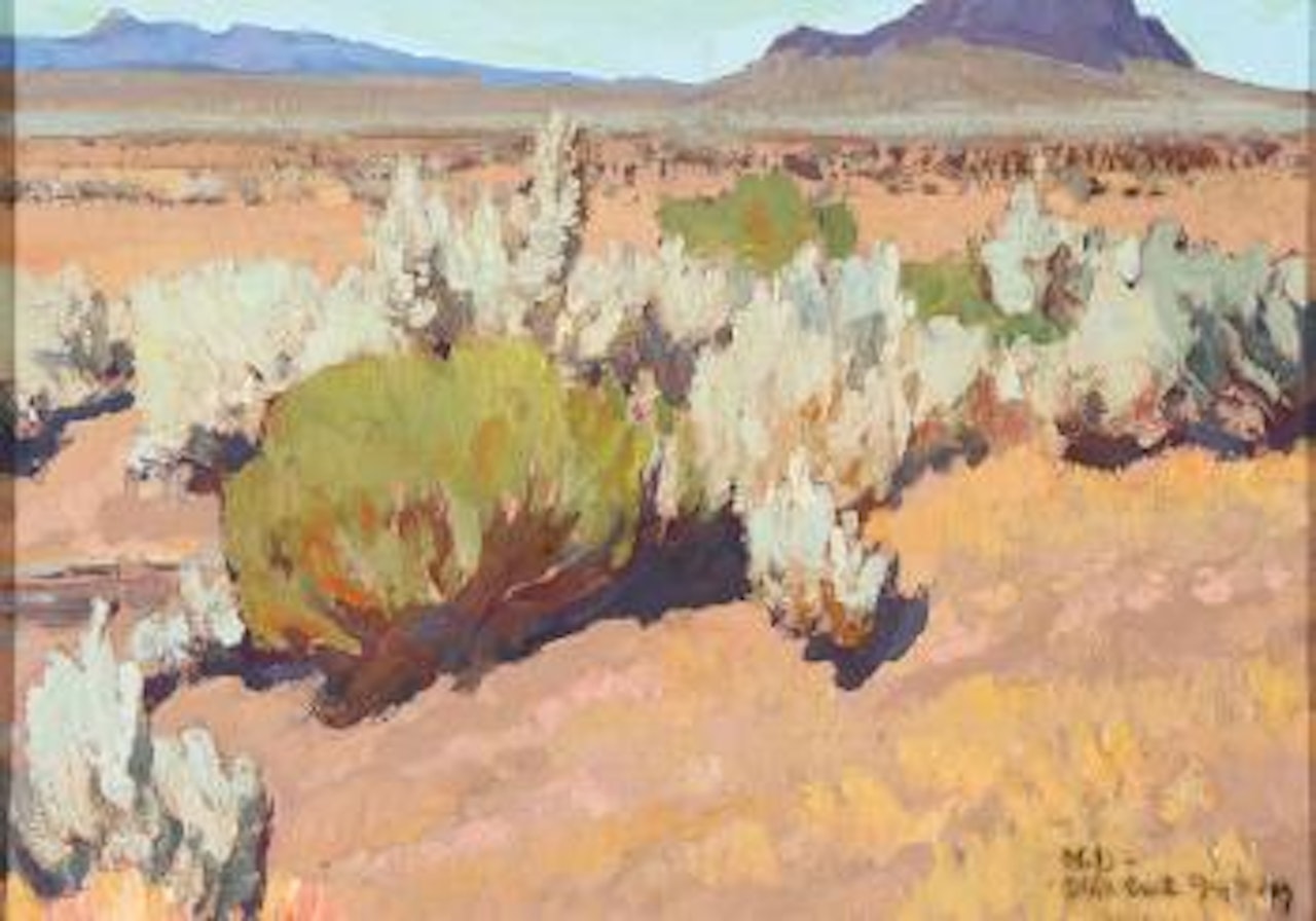 Sage and Rabbit Brush by Maynard Dixon