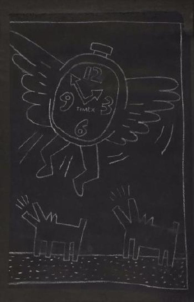 Subway drawing by Keith Haring