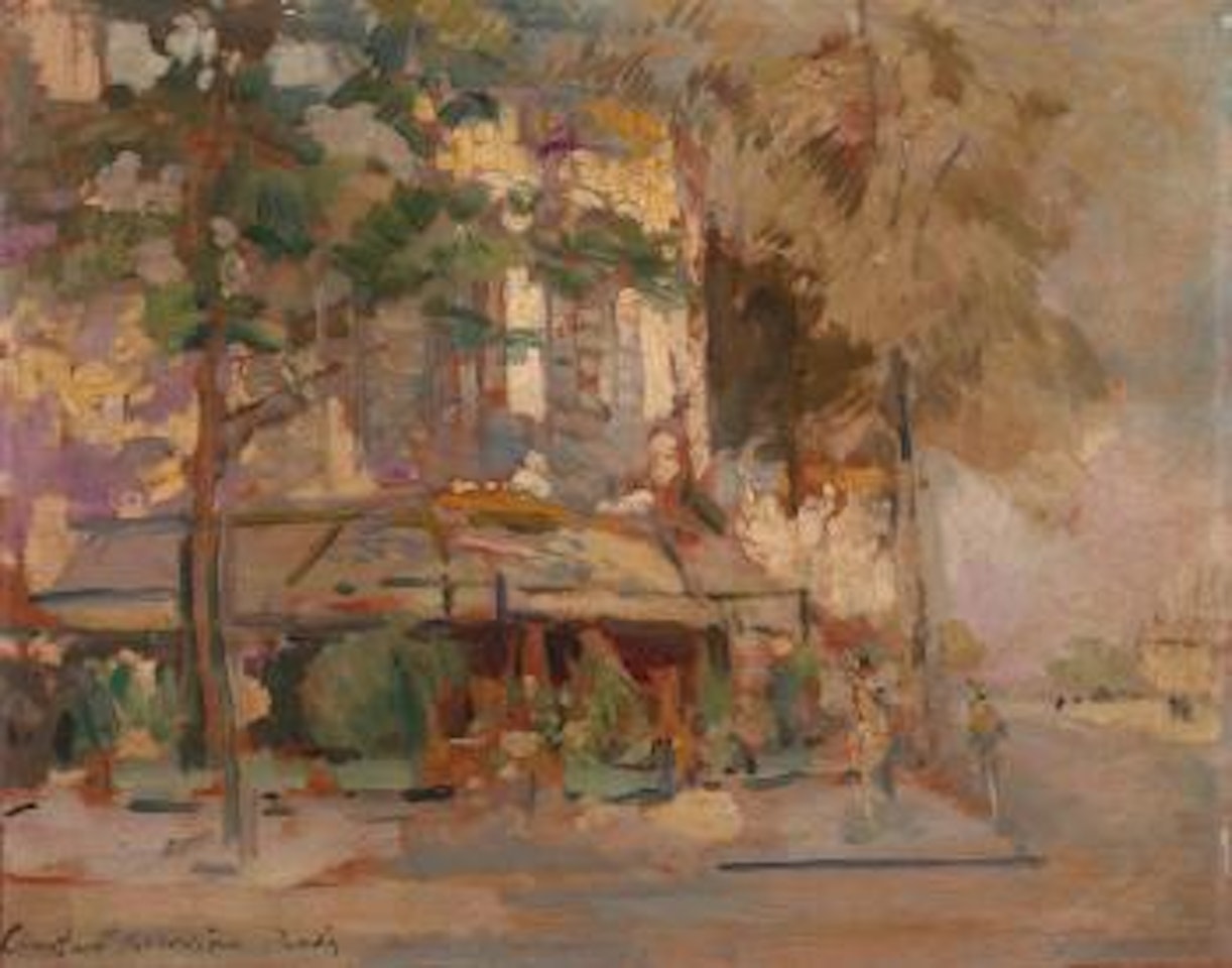 Restaurant "La Closerie des Lilas", Paris by Konstantin Alekseevich Korovin