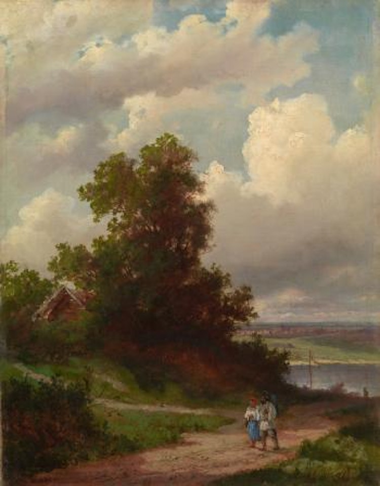 Road by the Volga River by Aleksei Kondratievitch Savrasov
