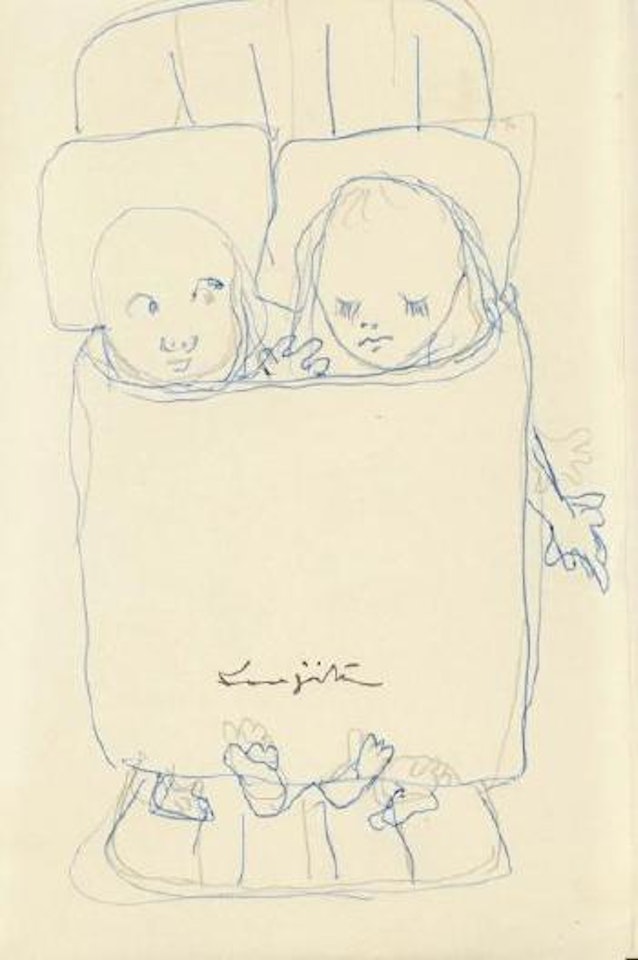 Enfants au lit by Leonard Tsuguharu Foujita