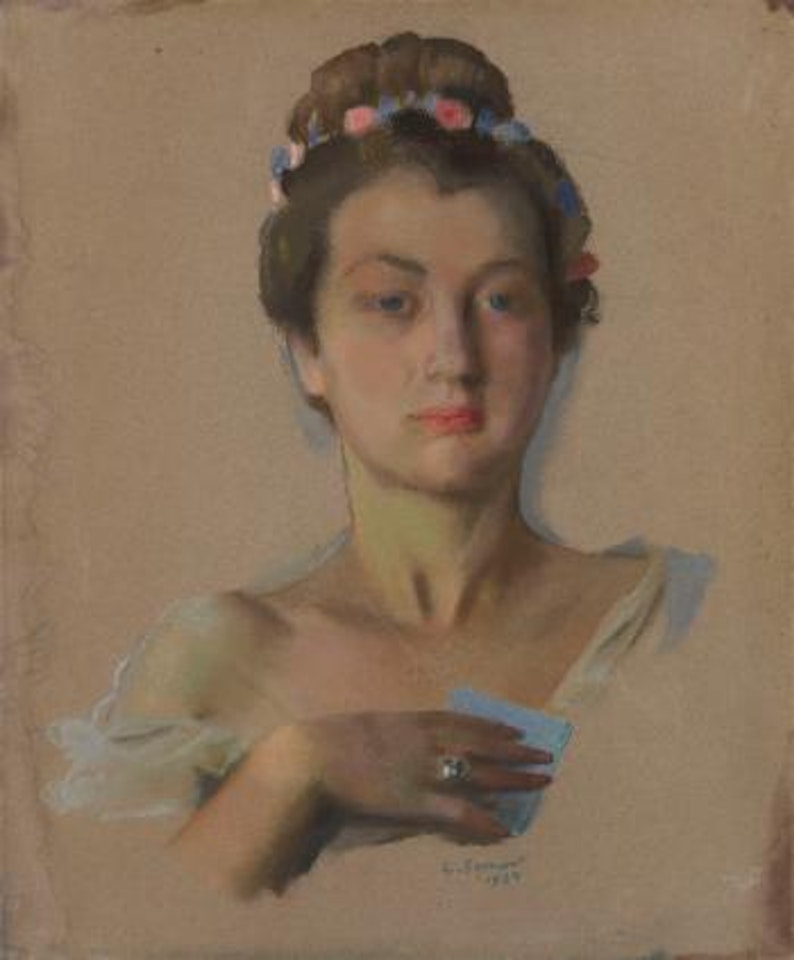 Portrait of Alexandra Levchenko by Konstantin Somov