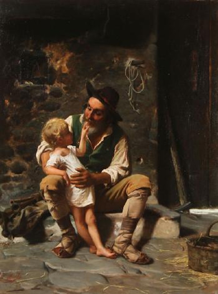 Grandpa's love by Luigi Bechi