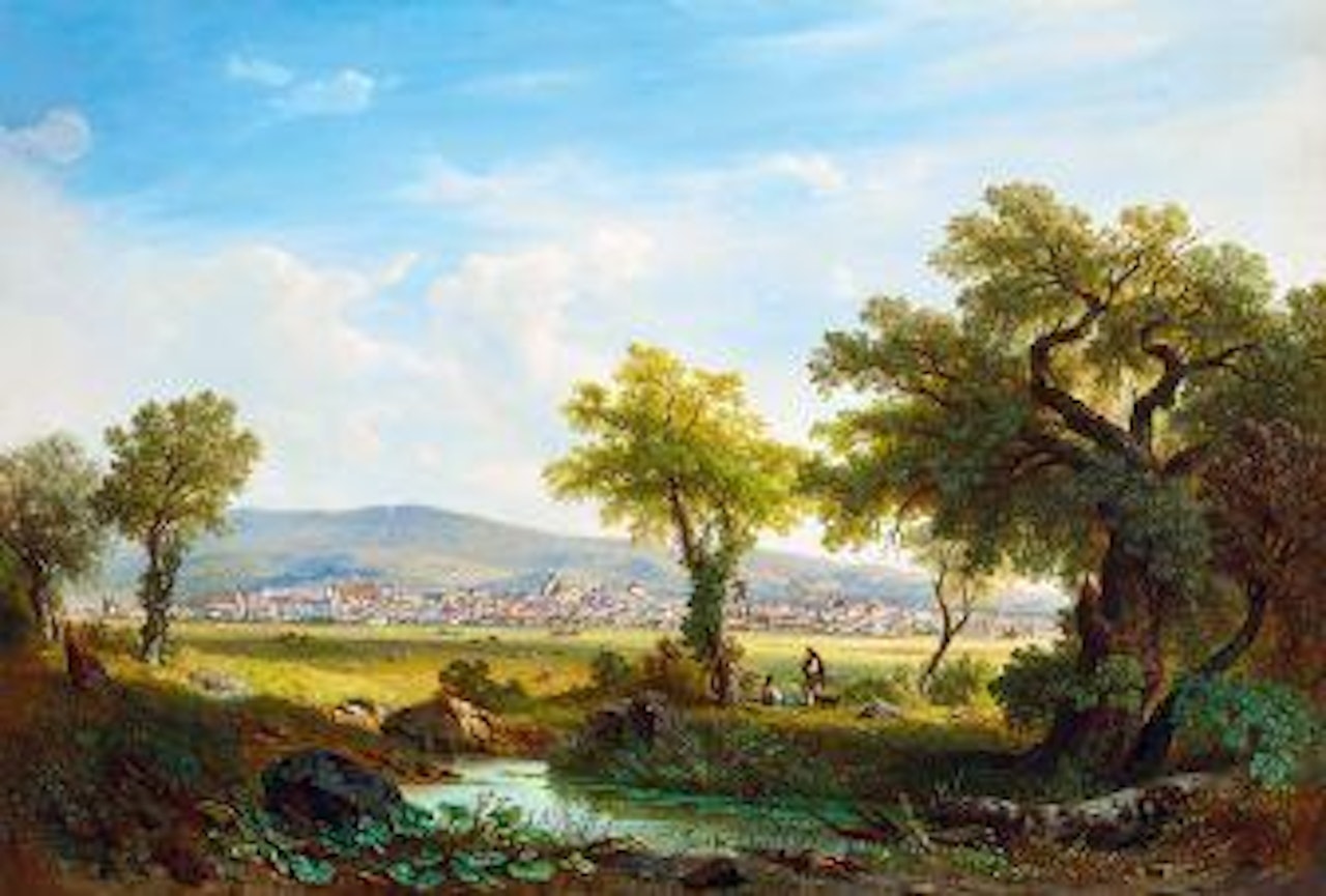 View of Pécs by Johann Varrone