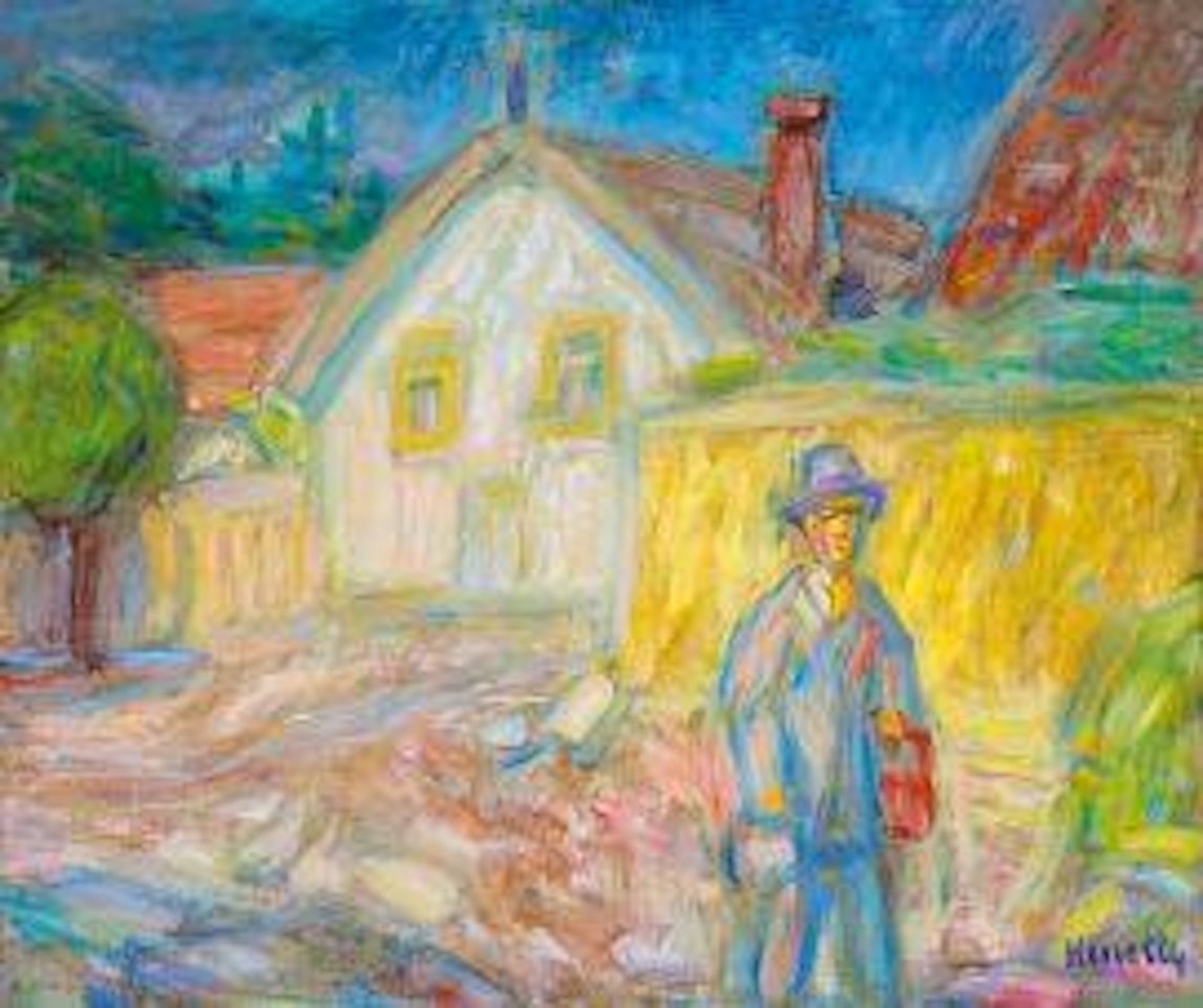 Walk at Szentendre (The Painter) by János Kmetty