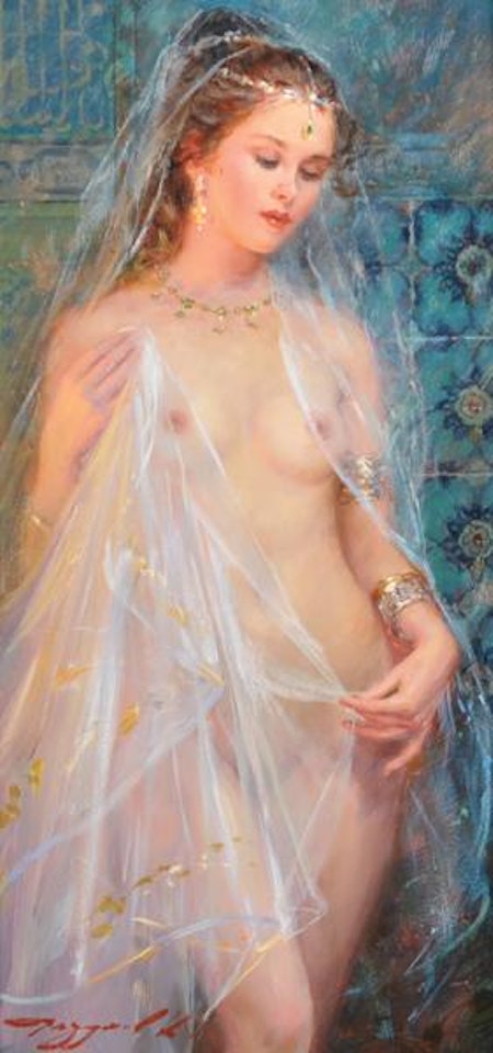 Odalisque with a White Veil by Constantin Razoumov