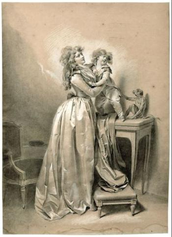 Der kindliche Schrecken by Louis-Leopold Boilly