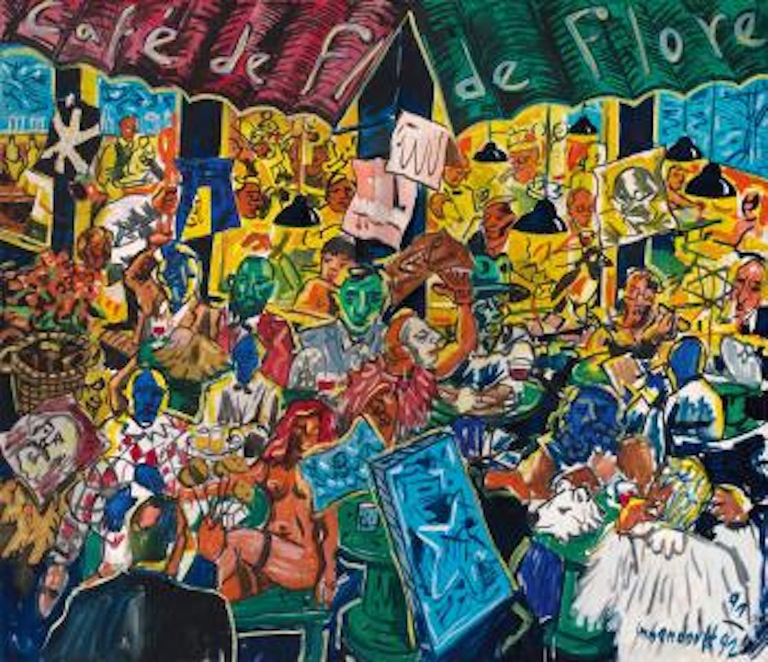 Café De Flore by Jörg Immendorff