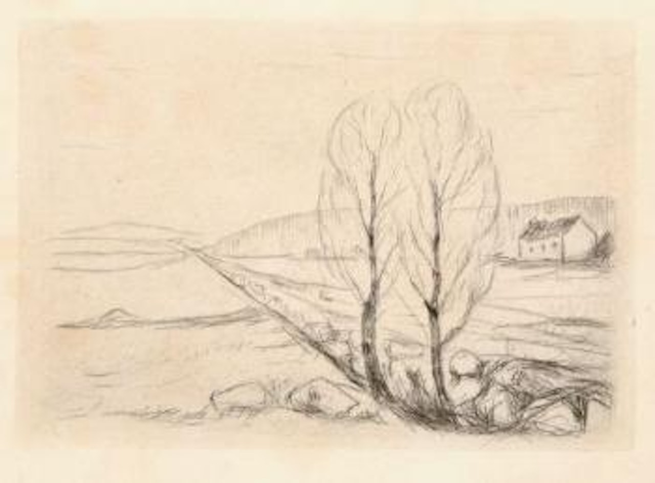Norwegische Landschaft by Edvard Munch