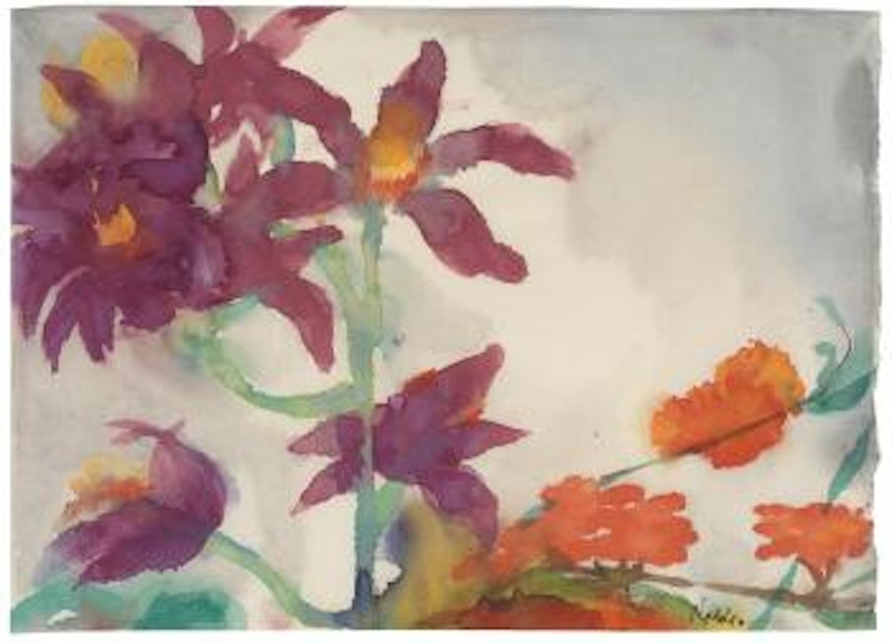 Exotische Blumen by Emil Nolde