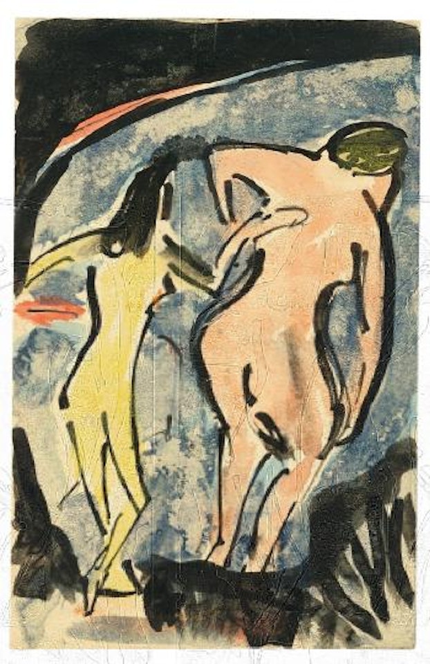 Zwei Badende by Ernst Ludwig Kirchner