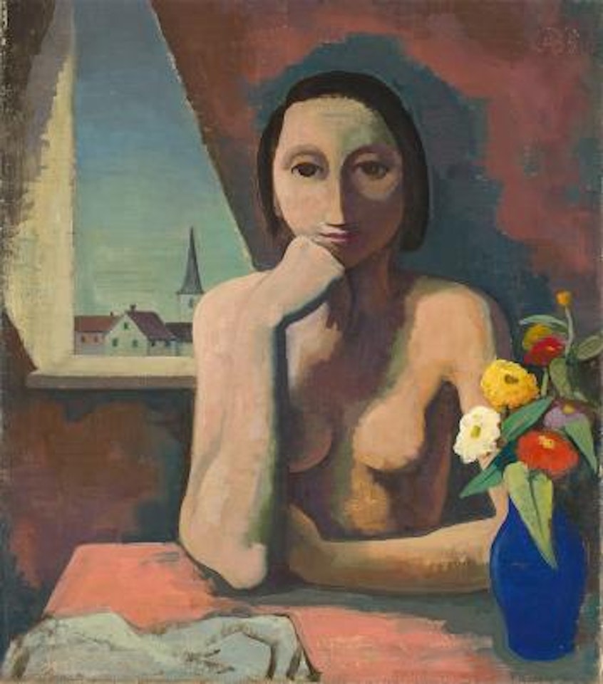 Mädchen in der Dachkammer by Karl Hofer