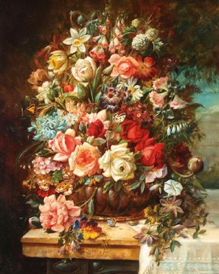 Floral still life by Hans Zatzka
