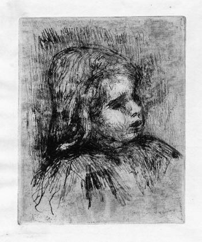 Claude Renoir, de trois-quarts a droite by Pierre-Auguste Renoir