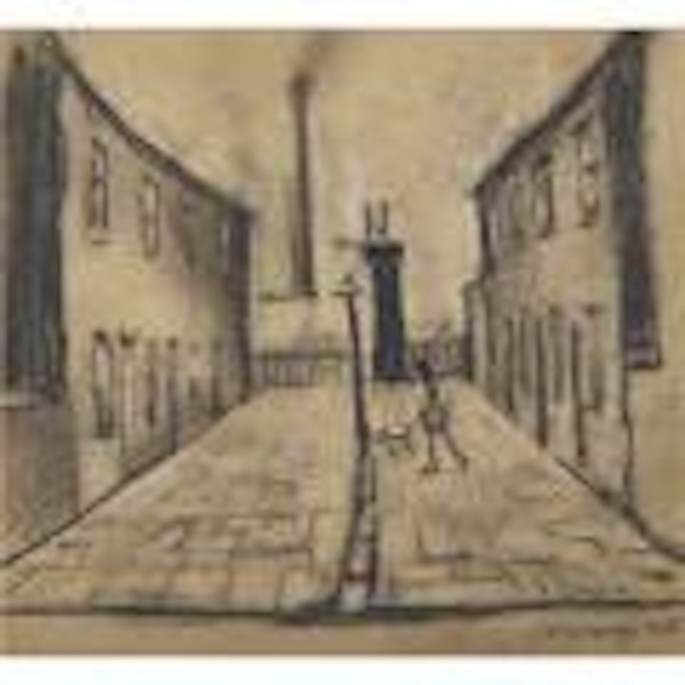 Street in Adelphi, Salford by Laurence Stephen Lowry