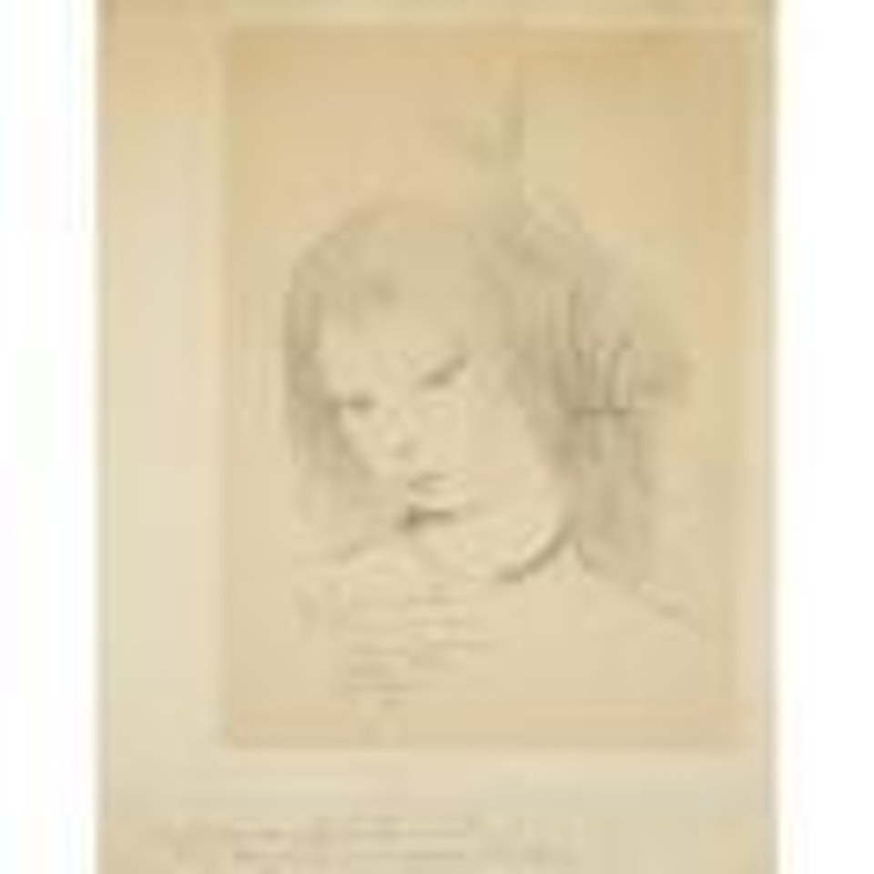 Portrait (Head of a Young Girl, Green Laurels in her Hair)) by Marie Laurencin