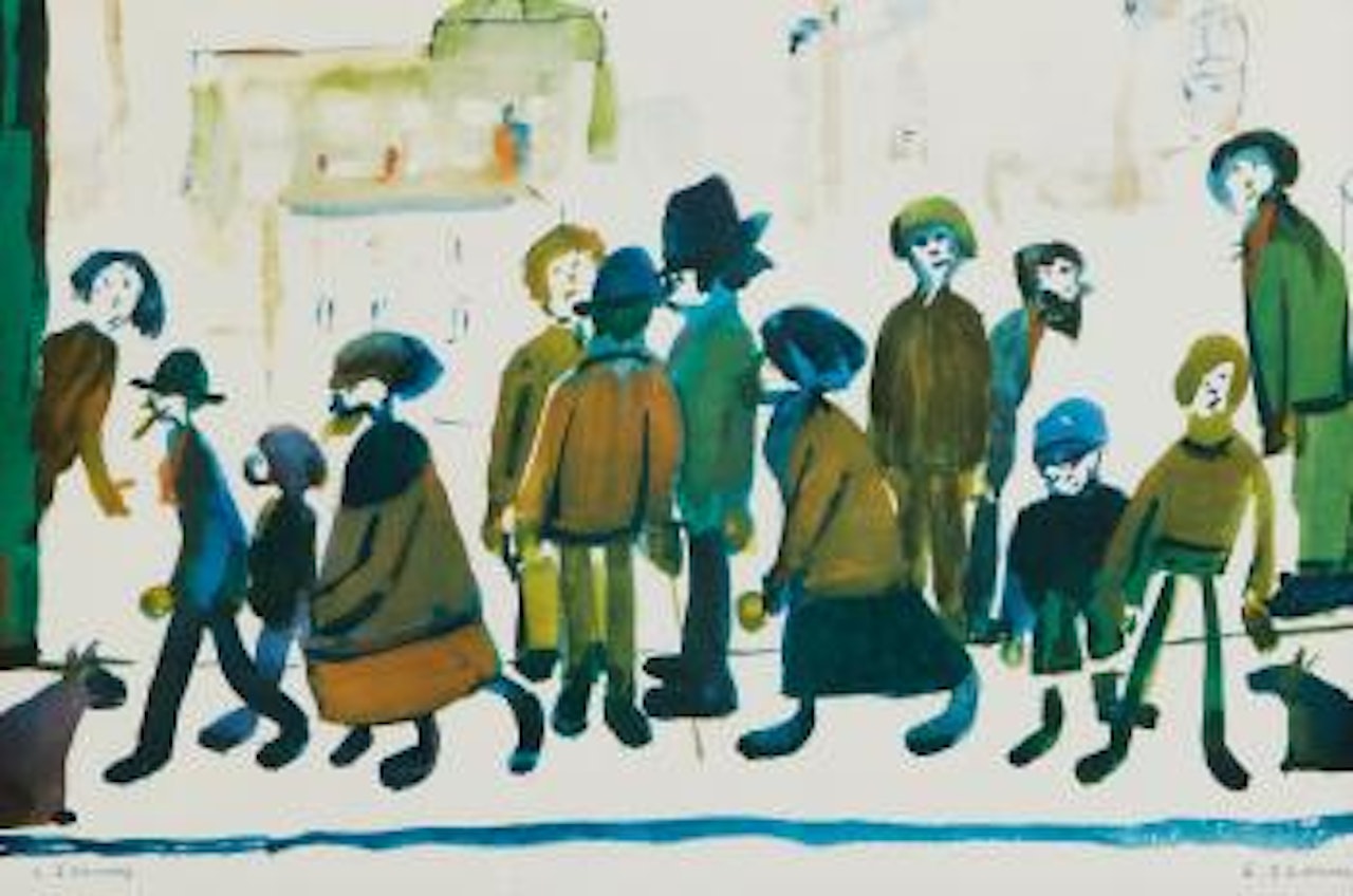 People Standing About by Laurence Stephen Lowry