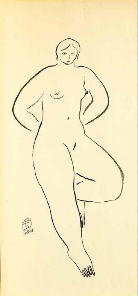 Femme nue debout by Sanyu