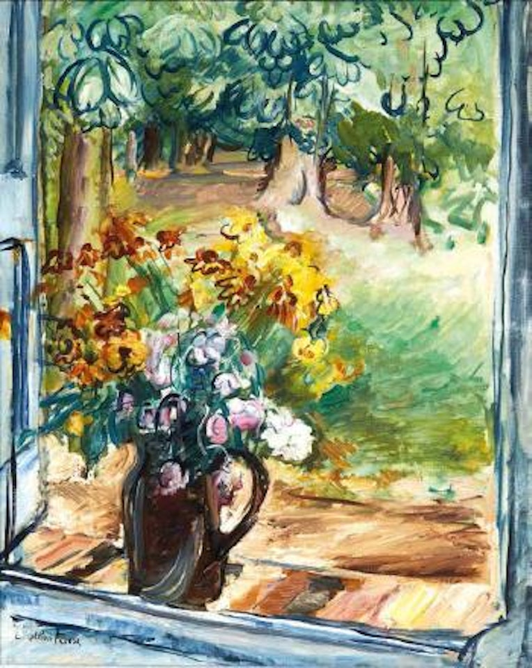 Fenêtre sur le bois by Othon Friesz