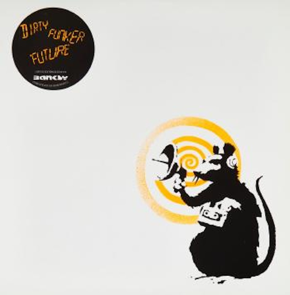 Dirty Funker, White/Orange by Banksy