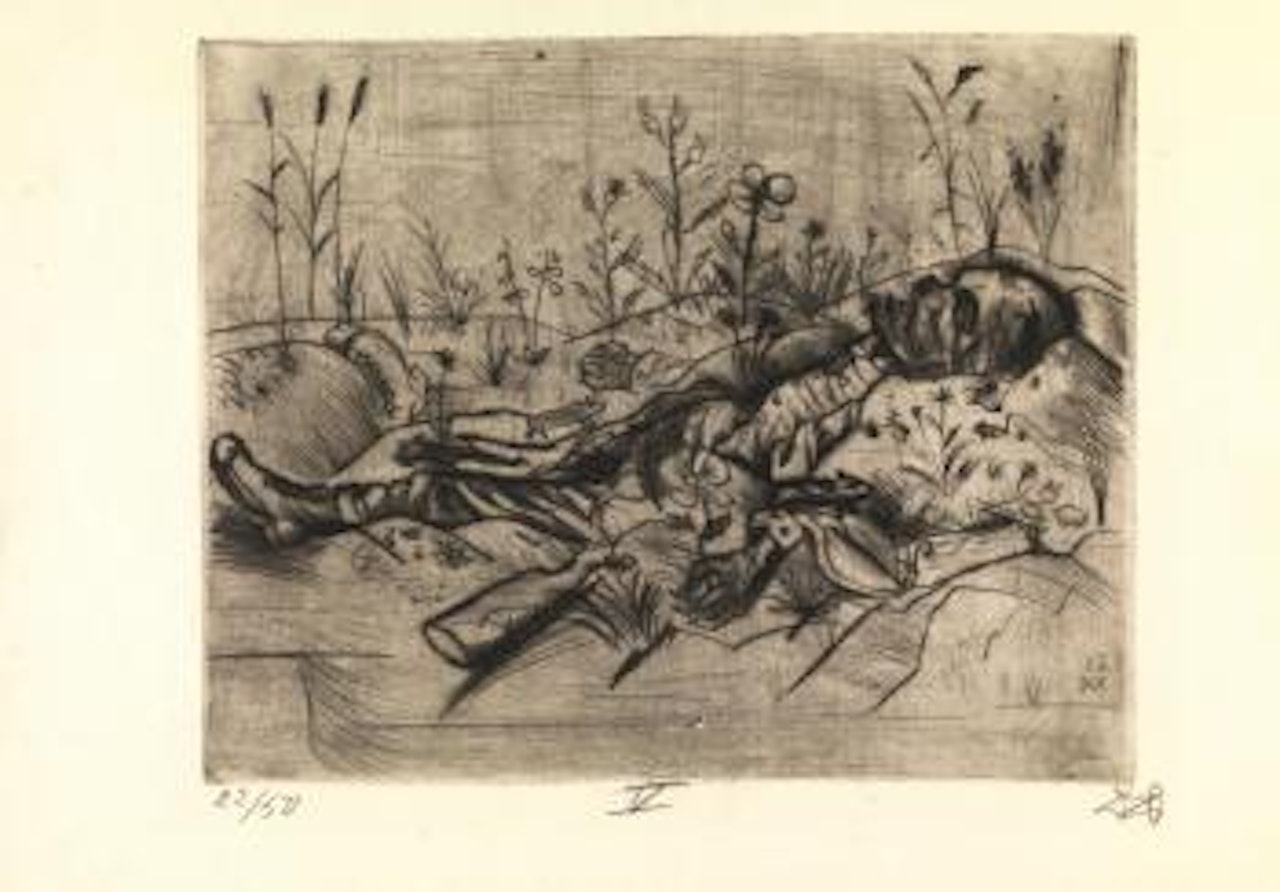 Toter soldat by Otto Dix