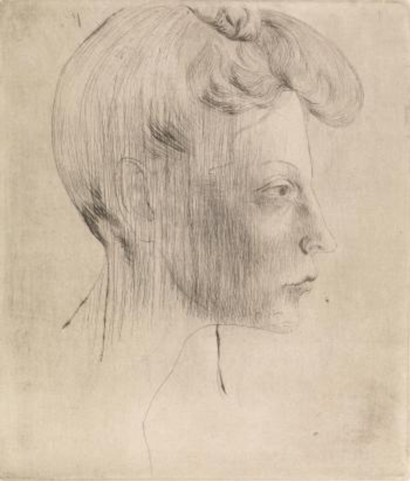 Tête de femme de profil by Pablo Picasso