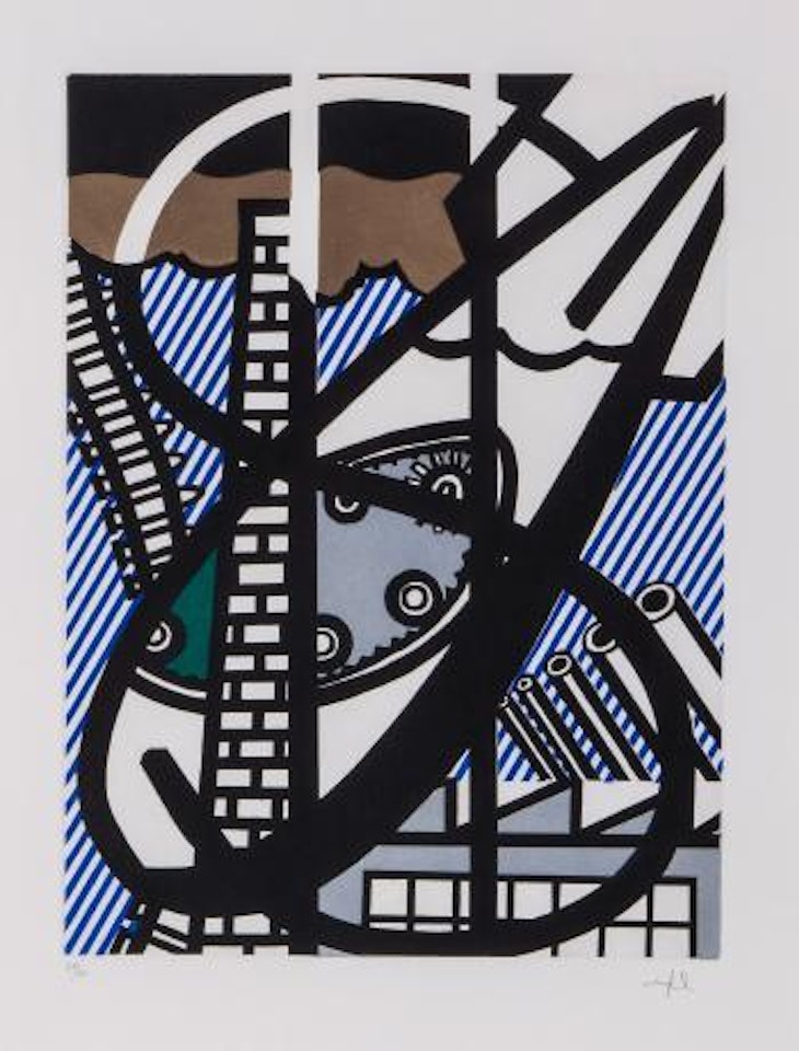 Illustration for Une Fenetre ouverte sur Chicago (C 271) by Roy Lichtenstein