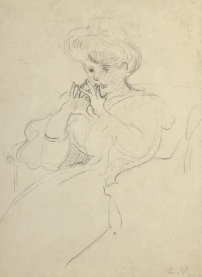 Élégante assise by Louis Valtat