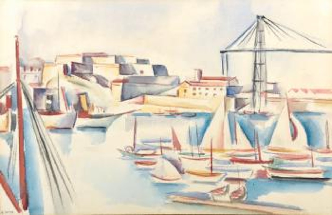 Vue du port de Marseille by André Lhote
