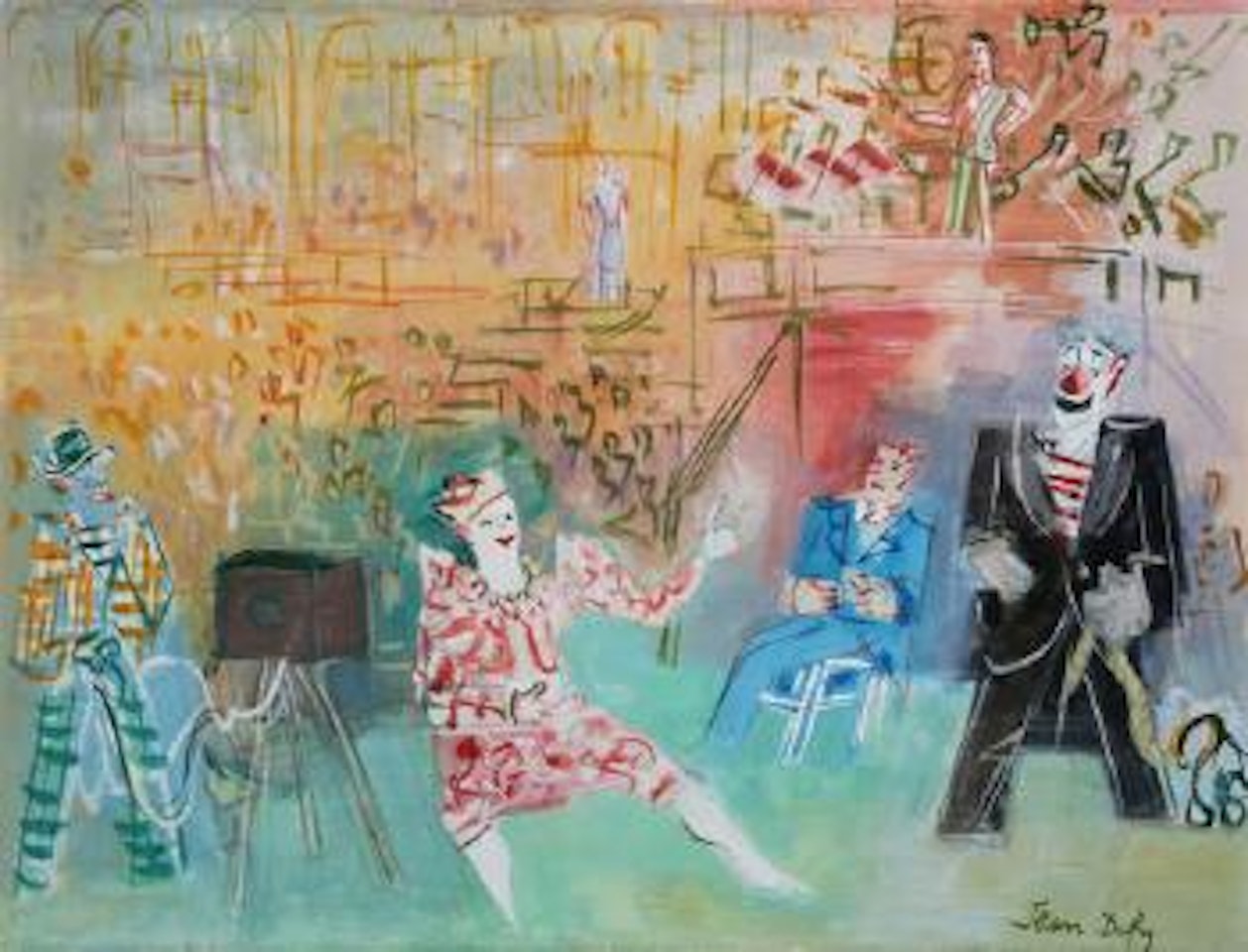 Clown de cirque acte (circus clown act) by Jean Dufy