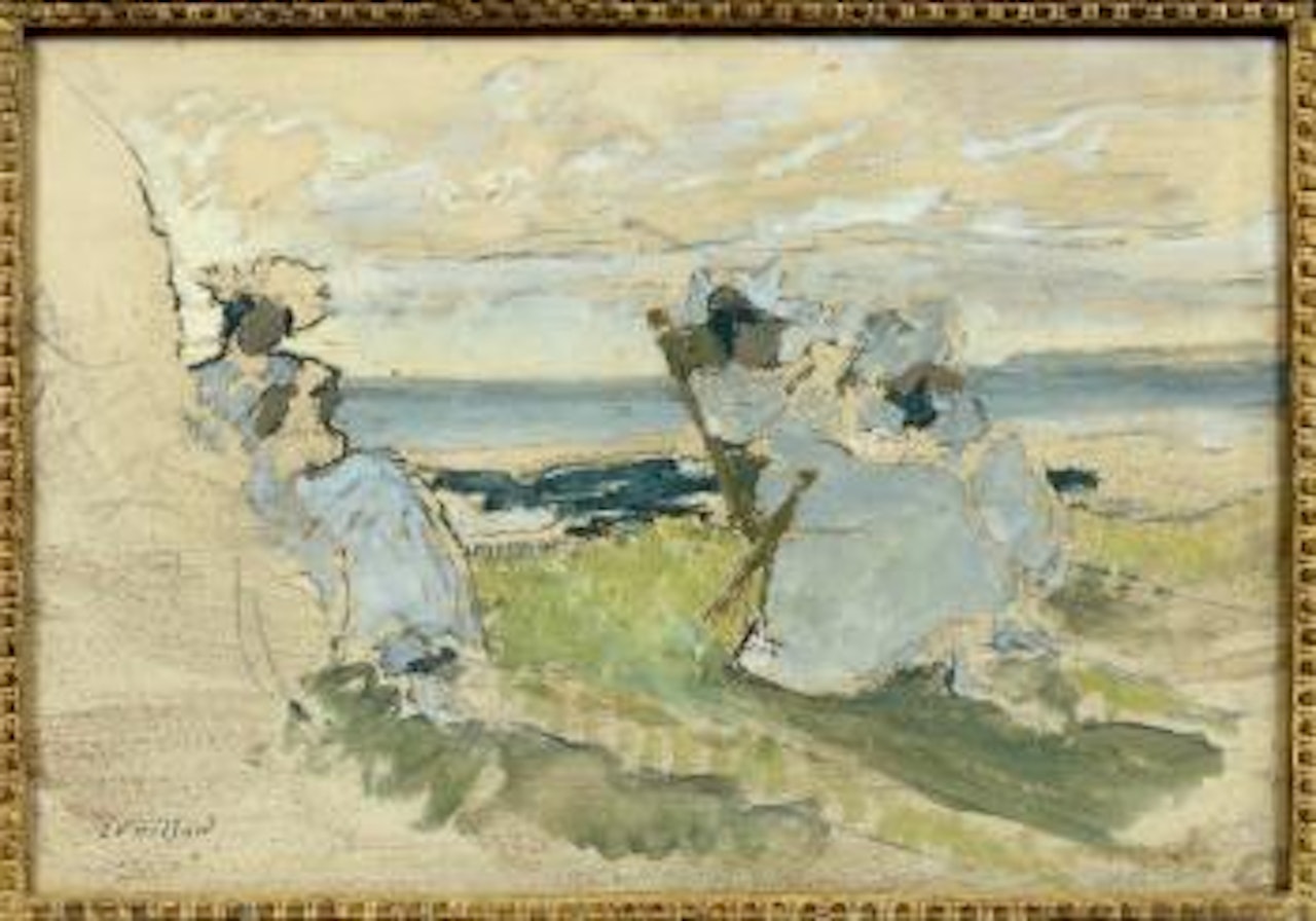 Femmes en blanc au bord de la mer by Édouard Vuillard