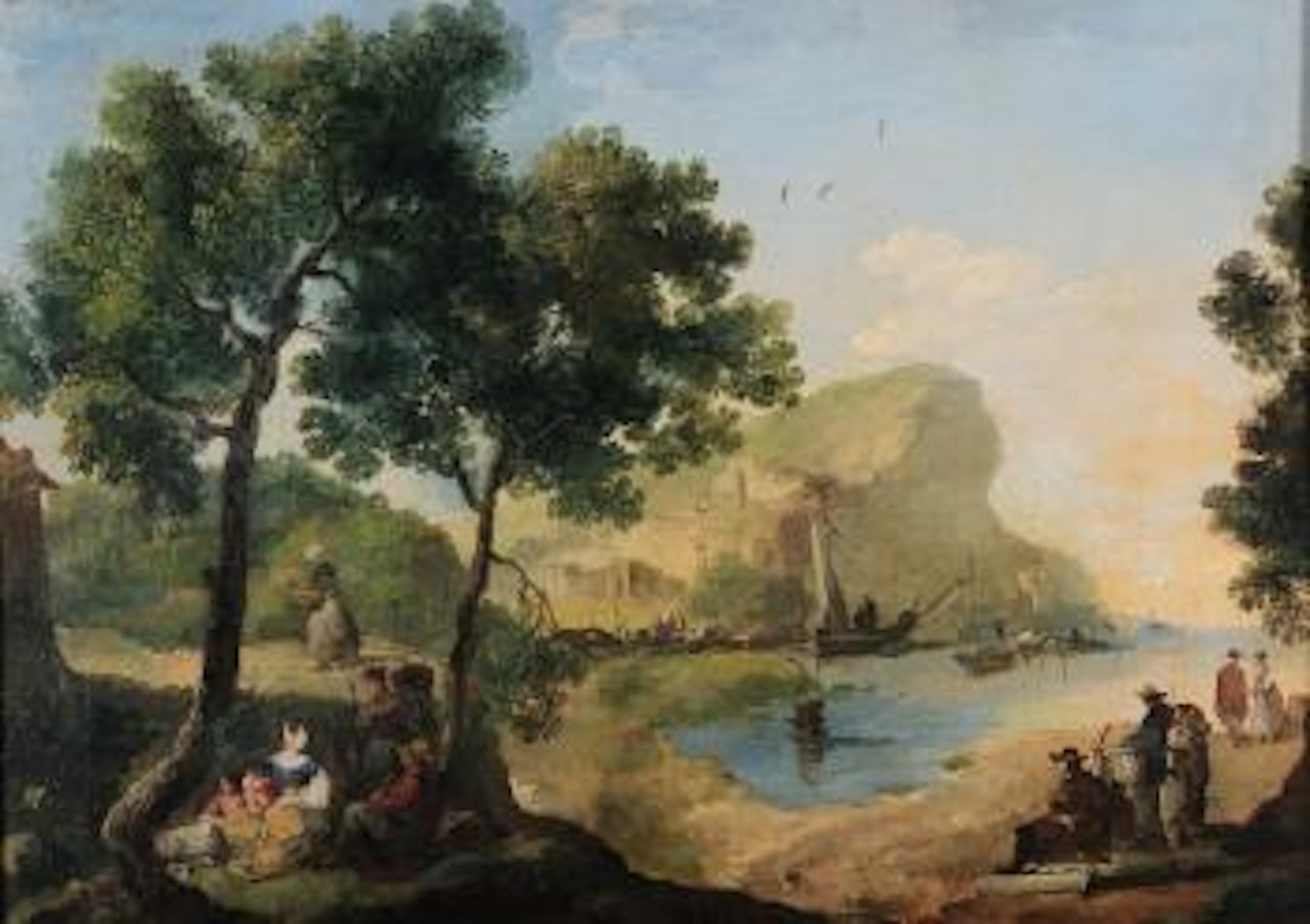 Paesaggio con figure by Giuseppe Bernardino Bison