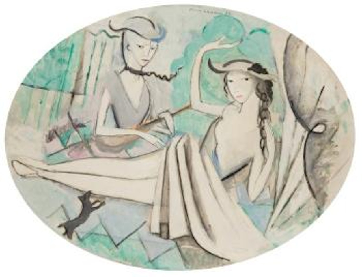 Les Deux soeurs by Marie Laurencin