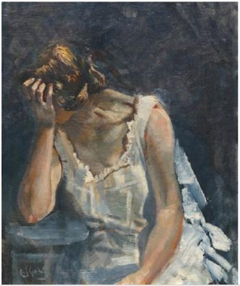 Ung kvinne by Christian Krohg