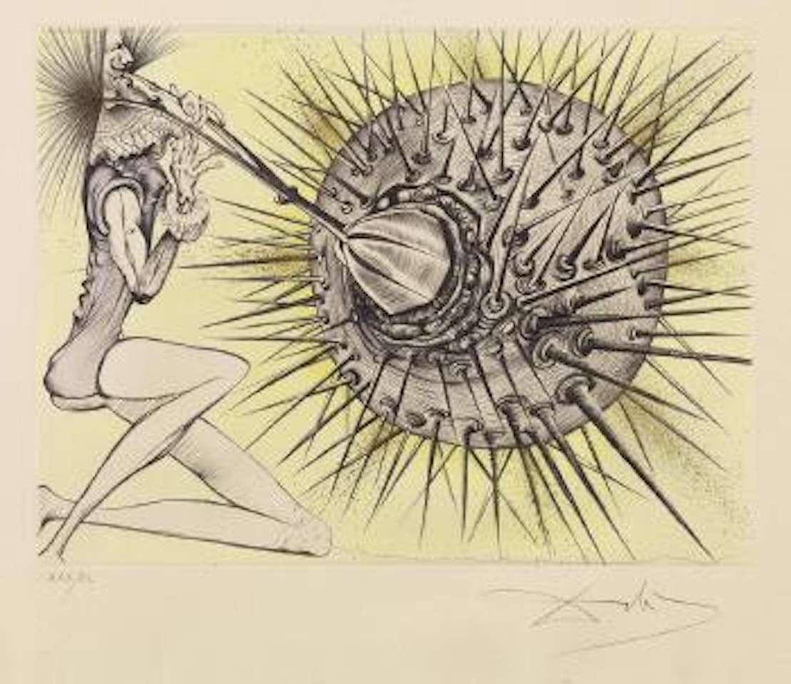 Don Quichotte et l’oursin by Salvador Dali