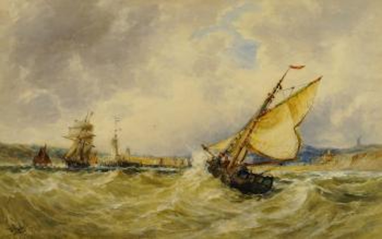 Off Boulogne by Thomas Bush Hardy