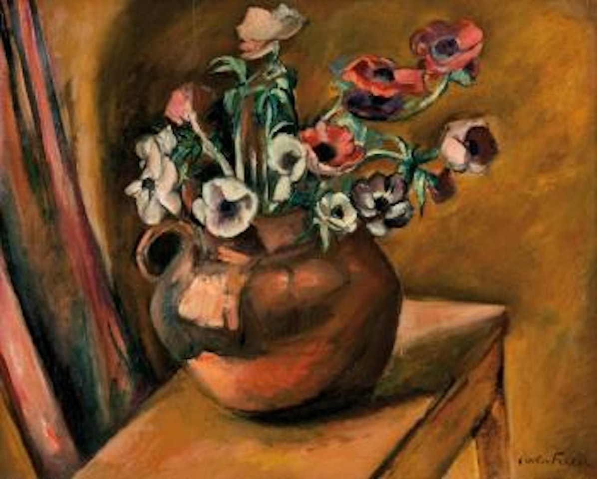 Bouquet d'anémones by Othon Friesz