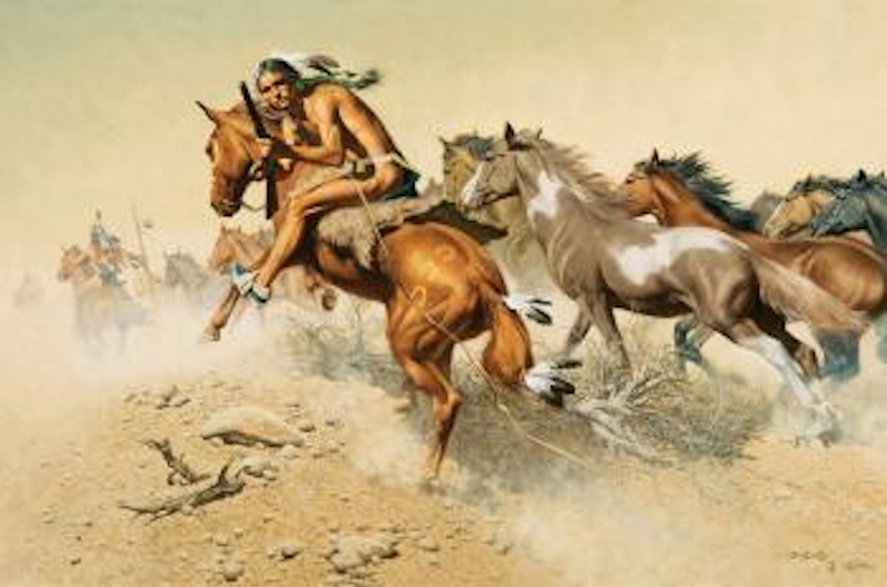 Horse Raid by Frank C. Mccarthy