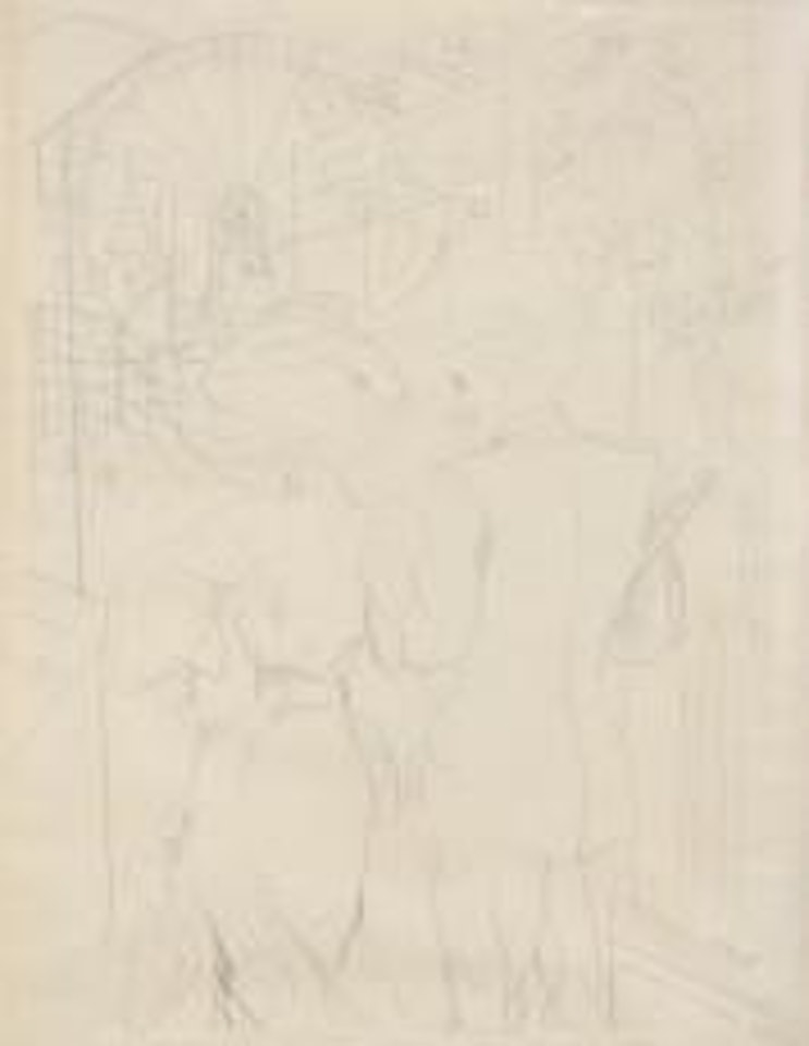 Jake the living skeleton (Coney Island) by George Grosz