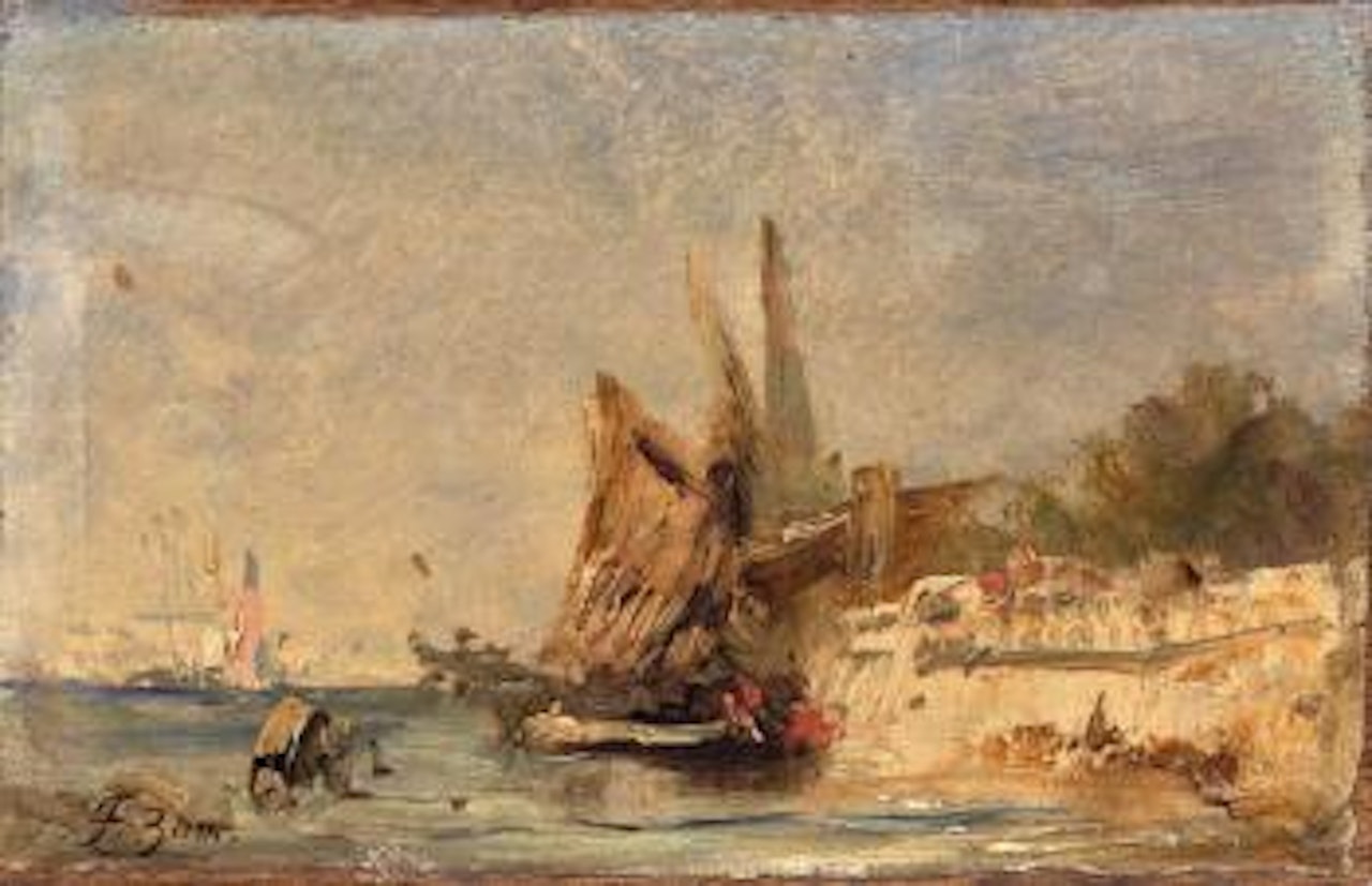 Bateau de pêche, Venise by Félix Ziem