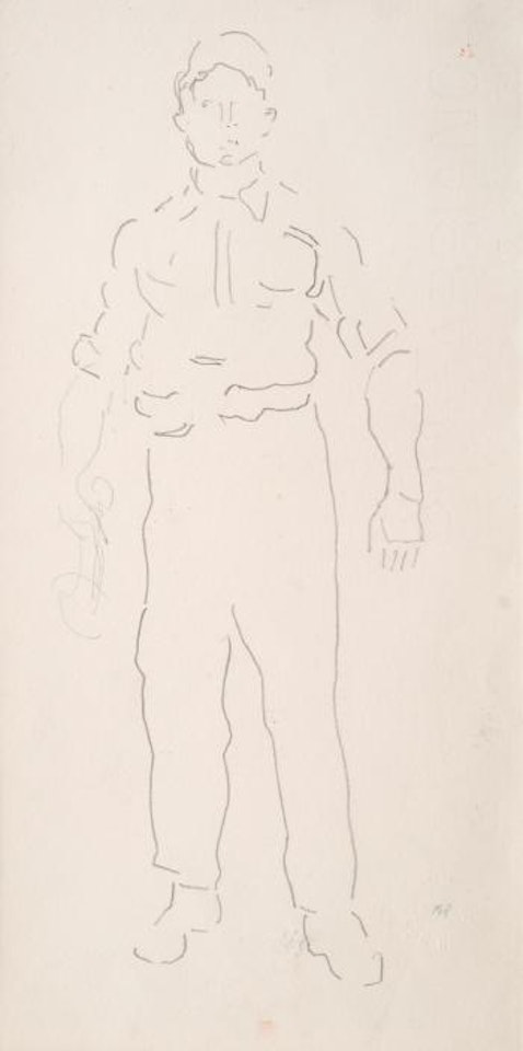 Homme au marteau by Ferdinand Hodler
