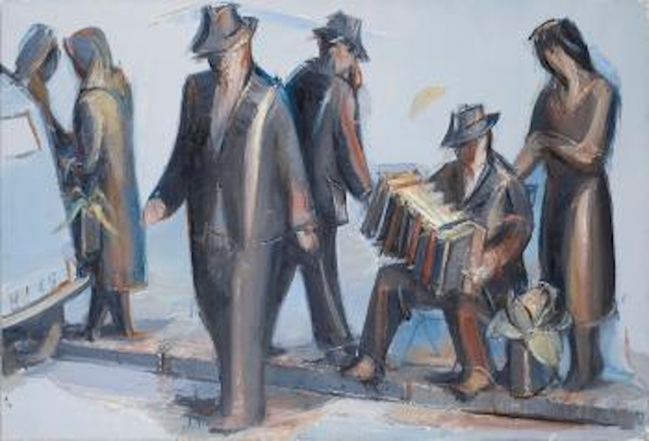 Accordéon pour deux passants by Jean Hélion