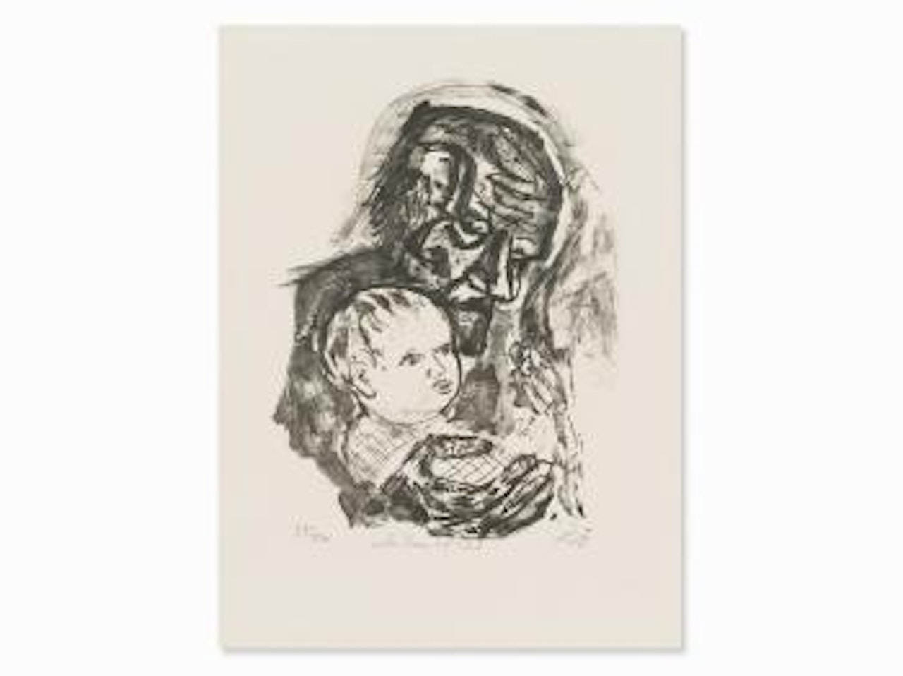 Alter Mann Mit Kind by Otto Dix