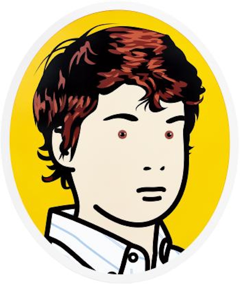 Jamie, Schoolboy by Julian Opie