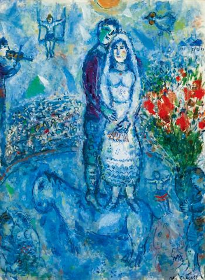 Les Mariés du Cirque by Marc Chagall