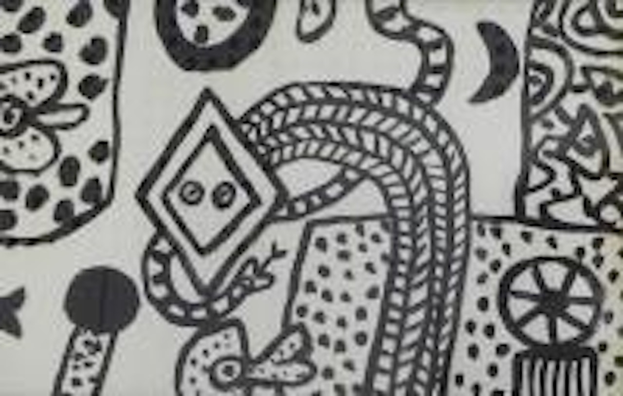 Composition aux serpents by Alan Davie