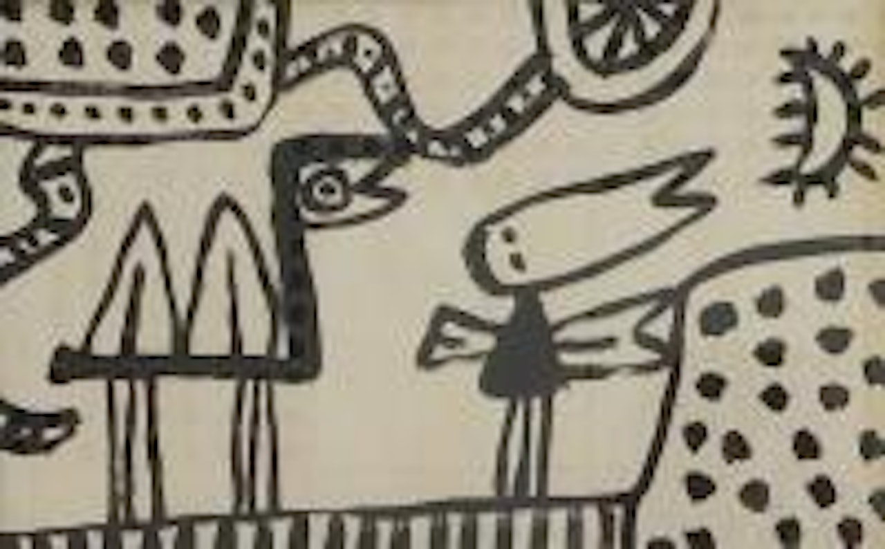Composition aux oiseaux by Alan Davie