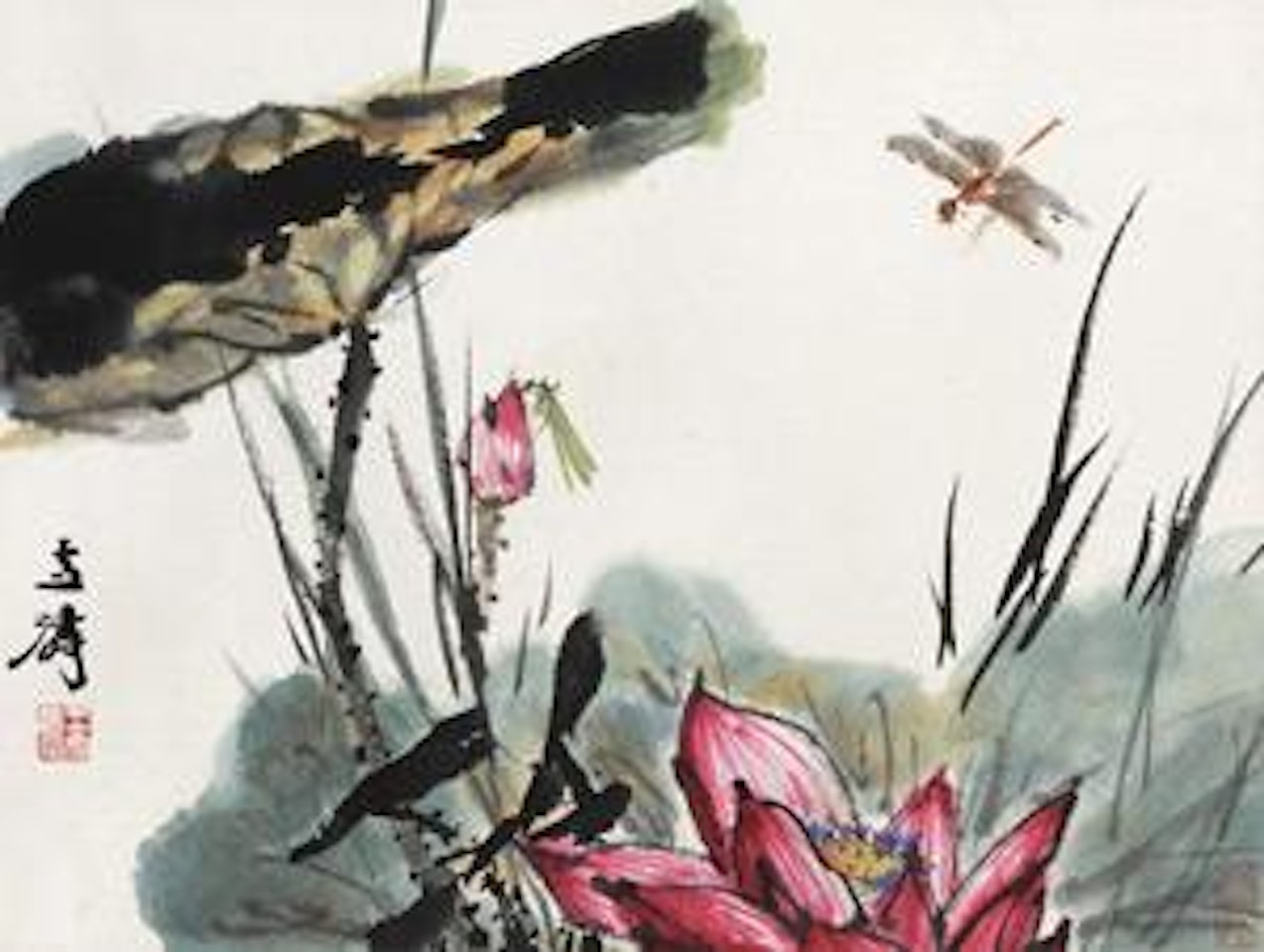 Lotus Pond by Wang Xuetao